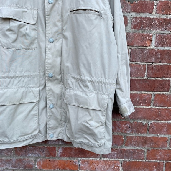 Vintage Eddie Bauer Flannel Lined Field Jacket Size Medium Water Resistant - Picture 2 of 7